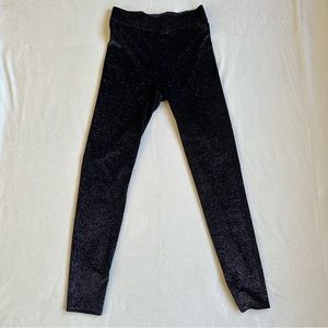 NWOT! | PINK Victoria's Secret Black with Pink/Green Sparkly Leggings